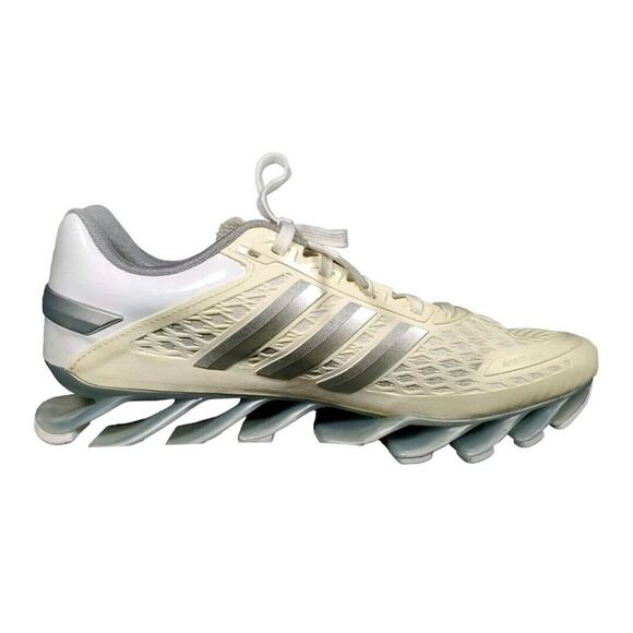WHITE/CREAM/GRAY ADIDAS Springblade Shoes M21922 Men's Women's Sz. 8.5-9 NWT - Picture 3 of 8